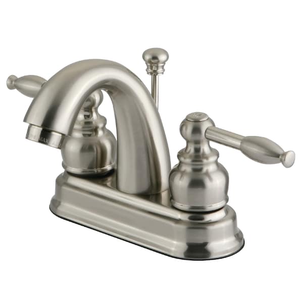 4" Centerset Bathroom Faucet, Brushed Nickel